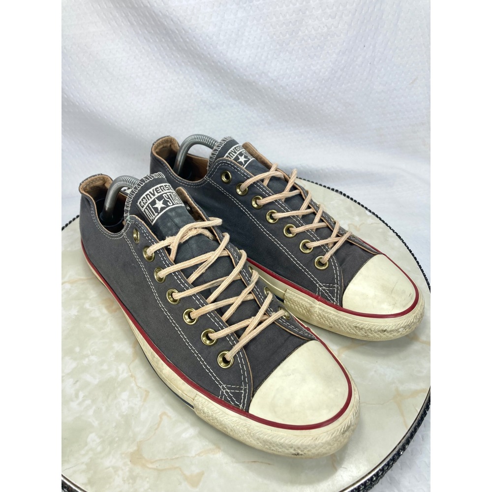 Converse Low Top Skater Shoes Mens 9.5 Charcoal Grey Streetwear Casual Sneakers